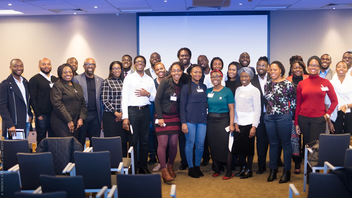 The full group together at the December 2016 evening