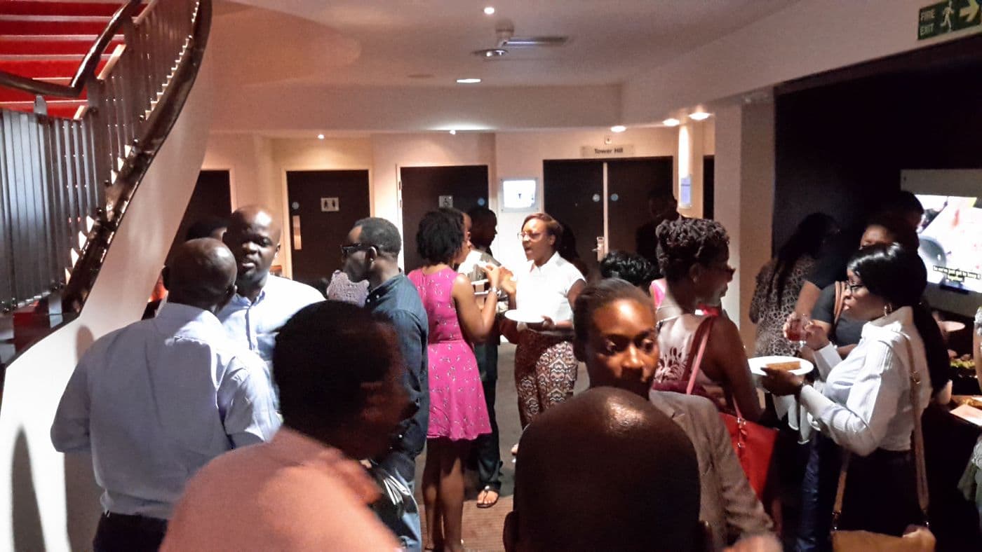The room during the networking hour