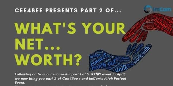 The earlier announcement for What’s Your Net Worth? Part 2, following the first event in April 2019
