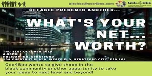 The What’s Your Net Worth? Part 2 leaflet: Thursday 31 October 2019, Holiday Inn Stratford, Westfield Stratford City
